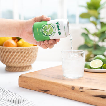 Spindrift Sparkling Water, Lime Flavored, Made With Real Squeezed Fruit, 12 Fl Oz Cans, Pack Of 24 (Only 4 Calories Per Can)