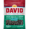 David Seeds Sour Cream And Onion Flavored Salted And Roasted Jumbo Sunflower Seeds, Keto Friendly Snack, 5.25 Oz Bags, 12 Pack