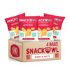 Snack Owl Low Calorie Chips - 4, 5oz Bags of Vegan, Plant-Based, Gluten Free Chips - Low Fat, Low Salt Potato Chips (Sweet & Sal