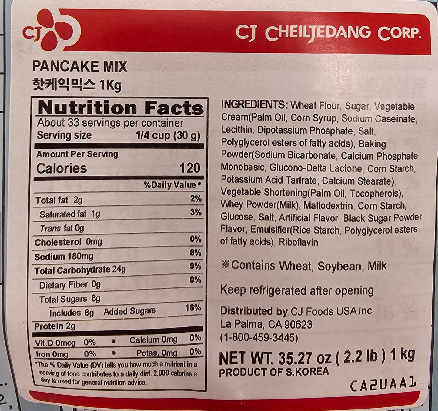 Cj Beksul Special Delicious Recipe Hotcake/Pancake Mix 1 Pack