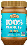 Crazy Richard s Natural Creamy Peanut Butter 26 Ounce (Pack of 6)