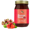 Green Jay Gourmet Strawberry Rhubarb Jam - All-Natural, Vegan, Gluten-Free - 20 Ounces