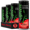 Green Sour Cherry- No added Sugar, 10% Real Sour Cherry Juice, 20 Calories per can, Naturally Sweetened with 100% Stevia Leaf Ex