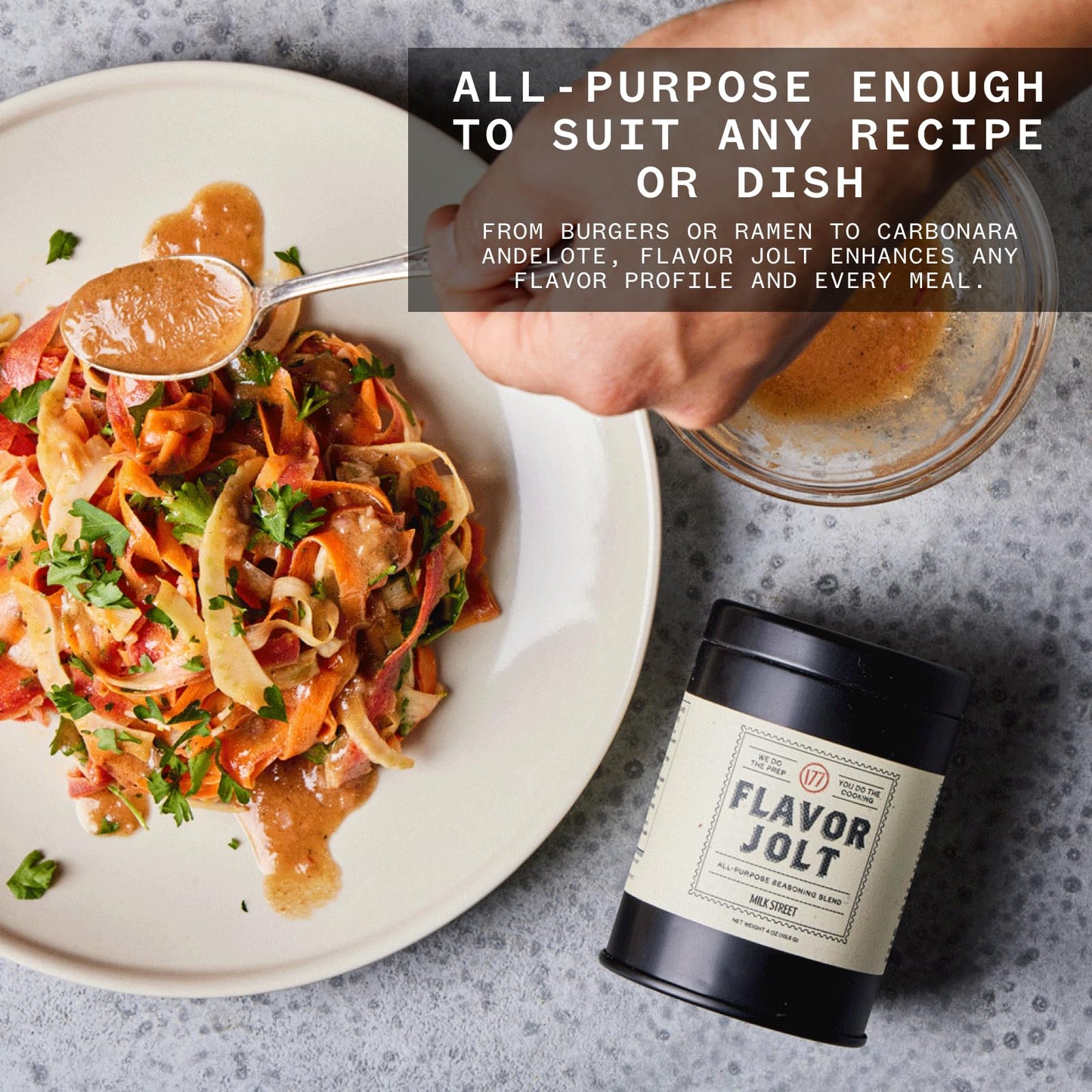 Christopher Kimballs Milk Street Umami Seasoning Blend, 6 oz, Yellow - Mushroom, Miso, Garlic & Spices for Meat & Vegetables