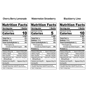 BODYprotective covering ZERO Sugar Variety Pack Sugar Free Sports Drink - Low-Calorie Hydration - Natural Flavors with Potassium Packed Electrolytes Antioxidants and B-vitamins 12 fl oz (Pack of 24)