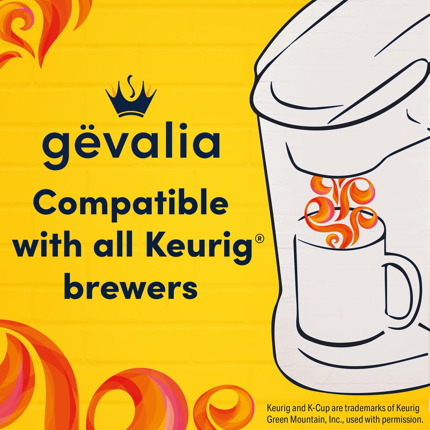 Gevalia Signature Blend Decaf Mild Roast K-Cup Coffee Pods, 10 ct Box, 3.4 OZ