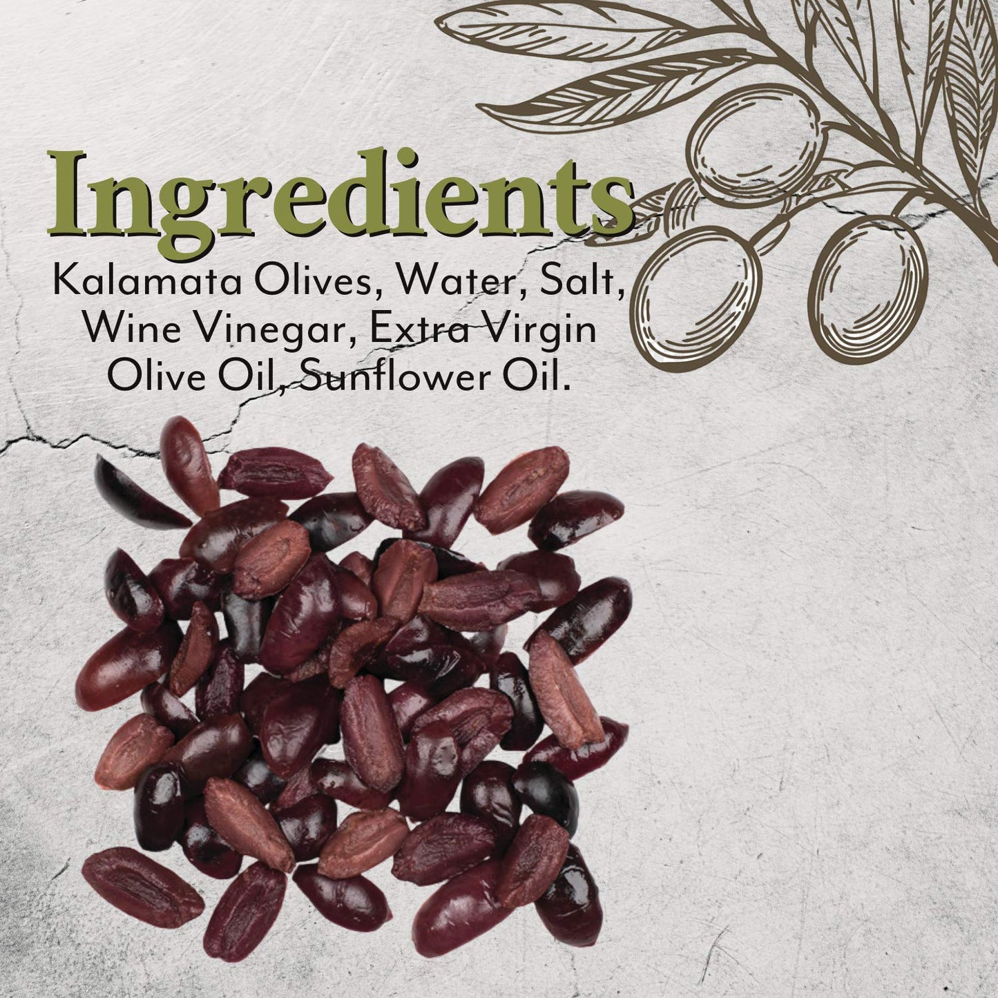 Roland Foods Kalamata Olive Wedges From Greece, Specialty Imported Food, 5 Pound, Pack of 1