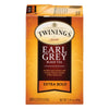 Twinings Earl Grey Extra Bold Individually Wrapped Black Tea Bags, 20 Count Pack Of 6, Caffeinated, Flavoured With Citrus And Bergamot