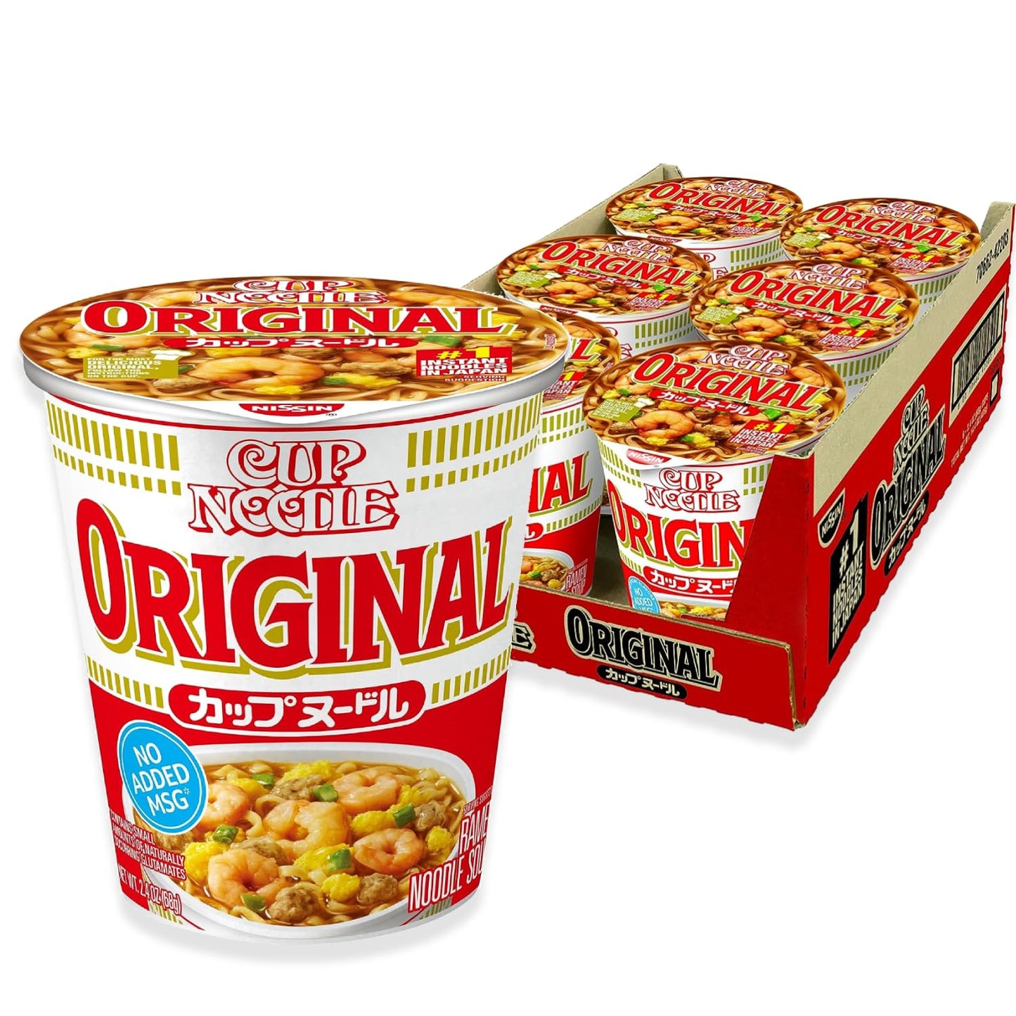 Nissin Cup Noodle Ramen Noodle Soup, Original, 2.4 Ounce (Pack Of 6)