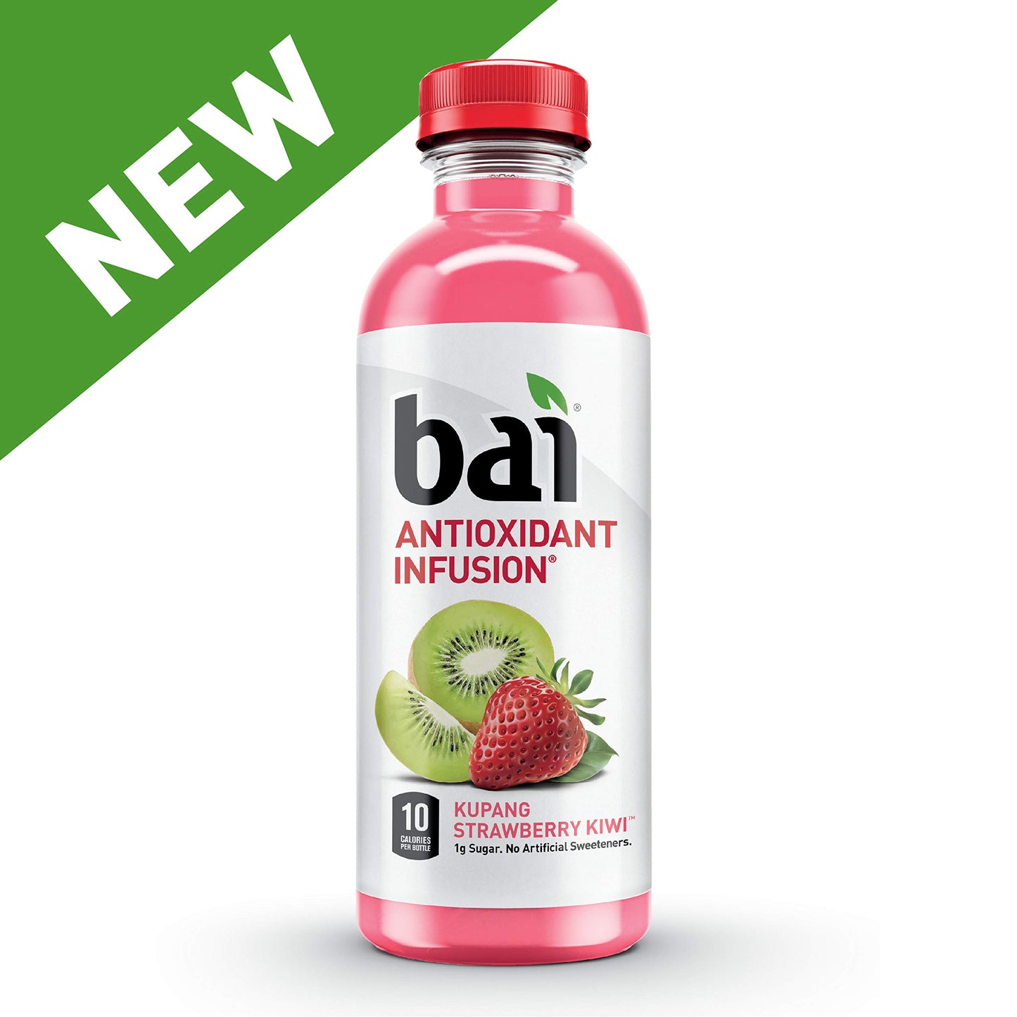 Bai Antioxidant Infused Beverage, Strawberry Kiwi Flavor, 18 fl oz Bottle, Pack of 12