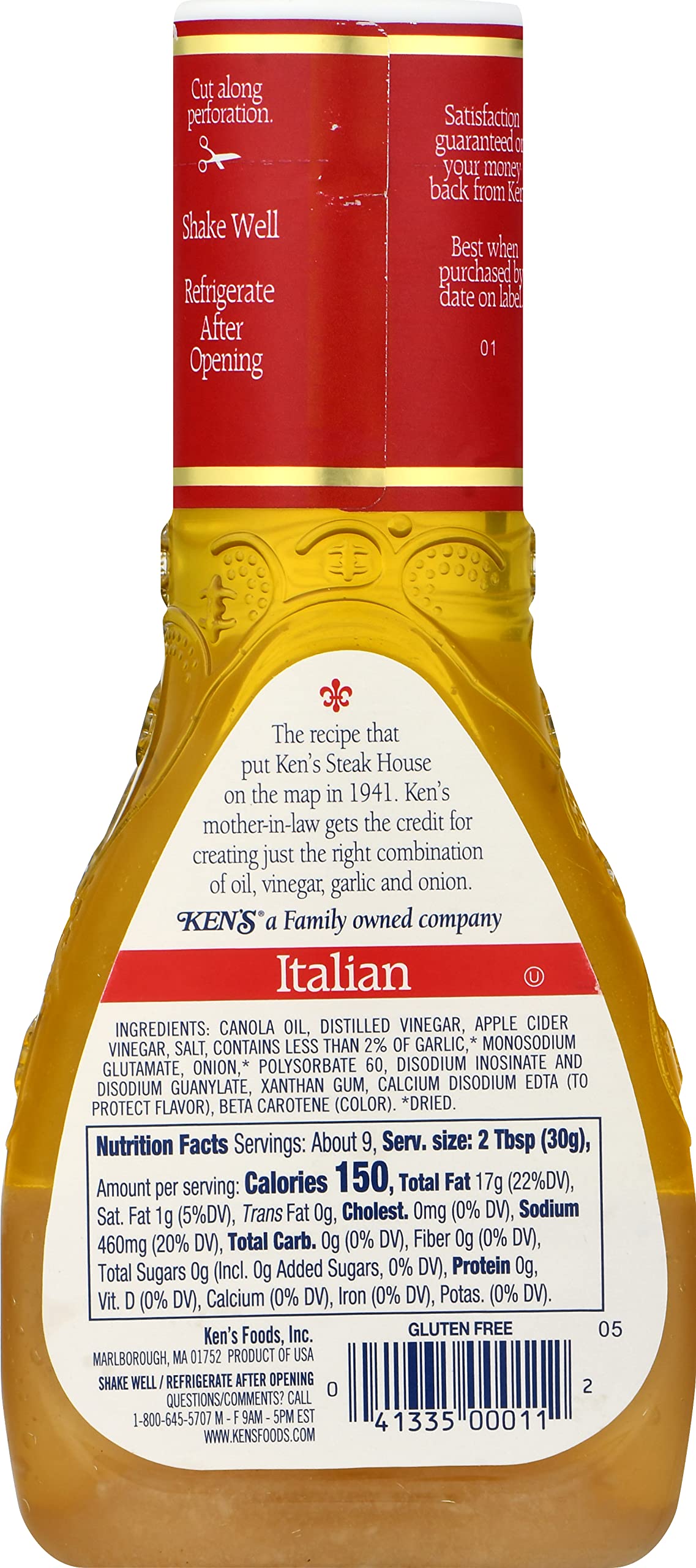Ken'S Steak House Italian Dressing & Marinade (9 Fl Oz, Pack Of 9)