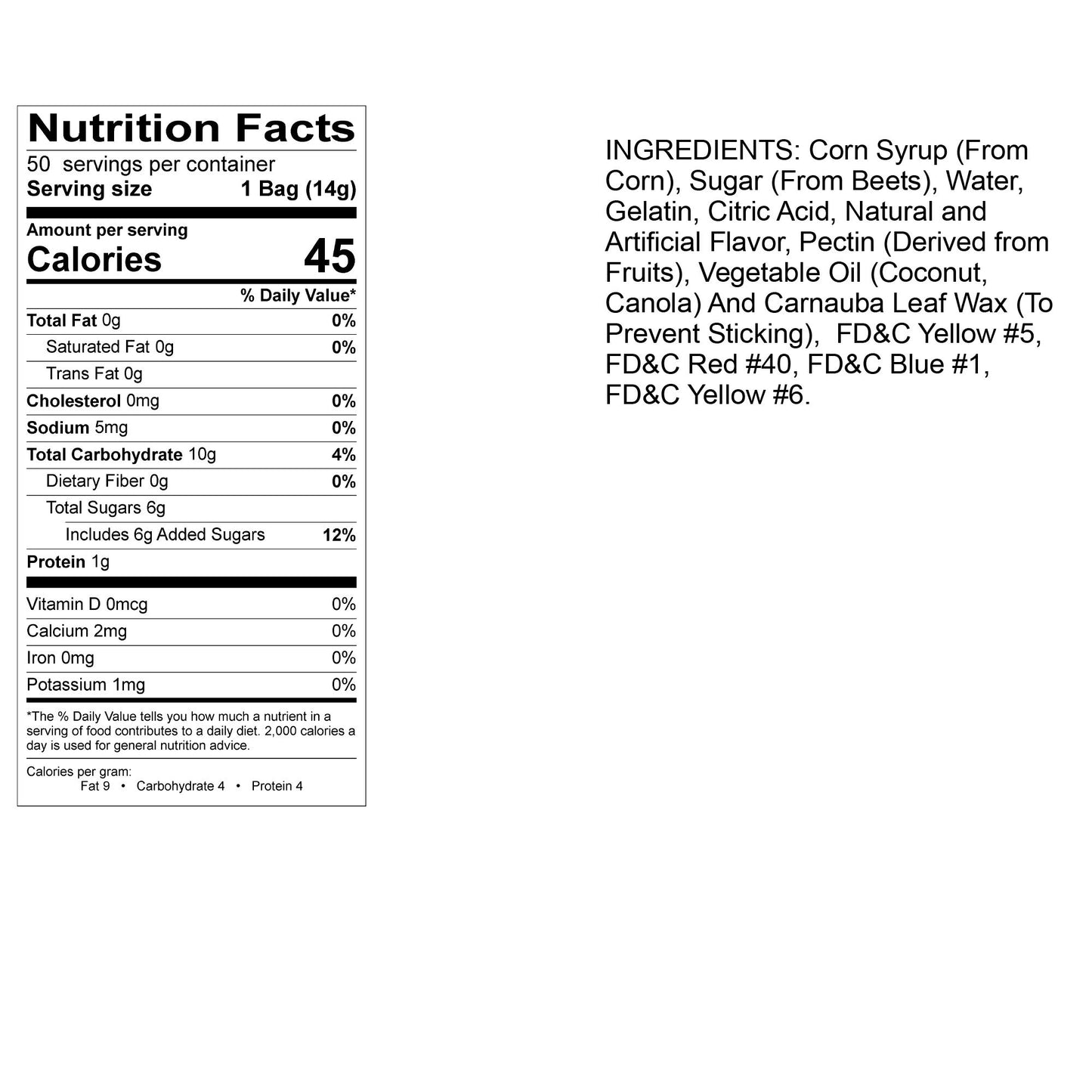 Albanese World'S Best Gummi Snack Packs, 12 Flavor Gummi Bear Cubs, 50 - 0.5Oz Mini Packs Of Candy, Individual Soft & Chewy Cand