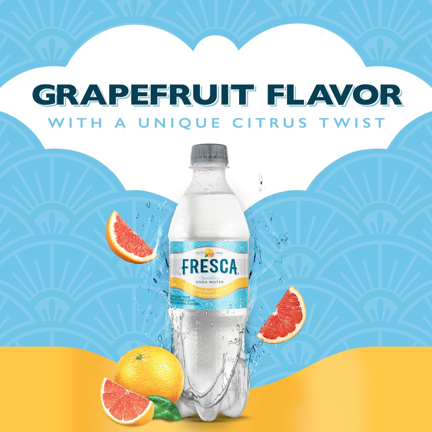 Fresca Citrus Soda Soft Drink, Pack of 6 Bottles, 16.9 fl oz Each, Refreshing Citrus Flavor