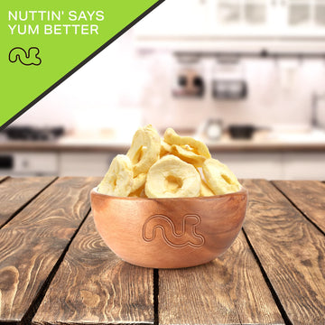 NUT CRAVINGS Dry Fruits - Dried Apple Rings Slices, No Sugar Added - Chewy Soft Texture (32oz - 2 LB) Packed Fresh in Resealable
