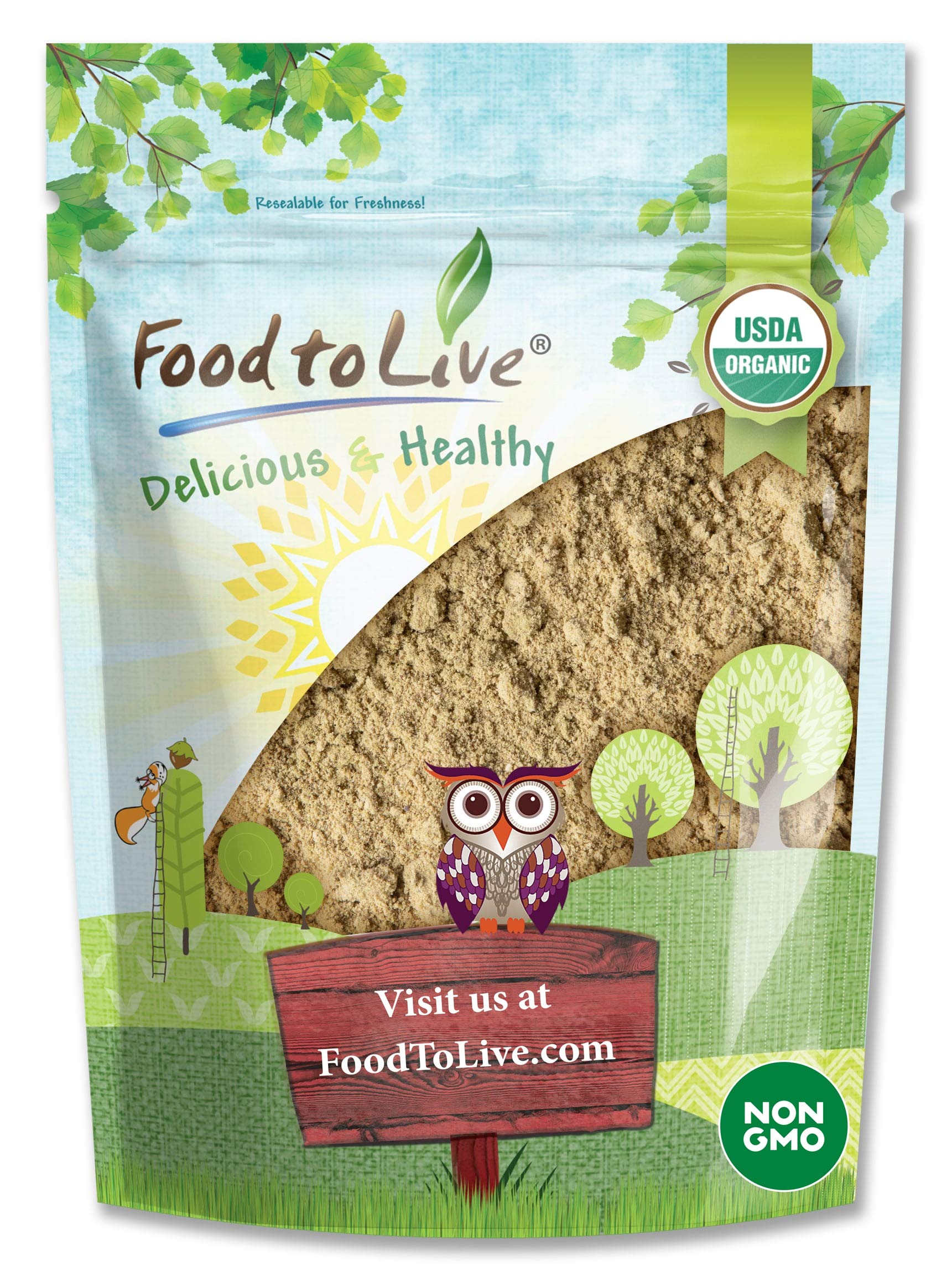 Food To Live Organic Toasted Pumpkin Seeds Protein Powder, 1.5 Pounds – 60% Protein, Non-Gmo, Pure, Plant Based,Vegan, Kosher, Bulk, Great For Baking, Drinks And Smoothies
