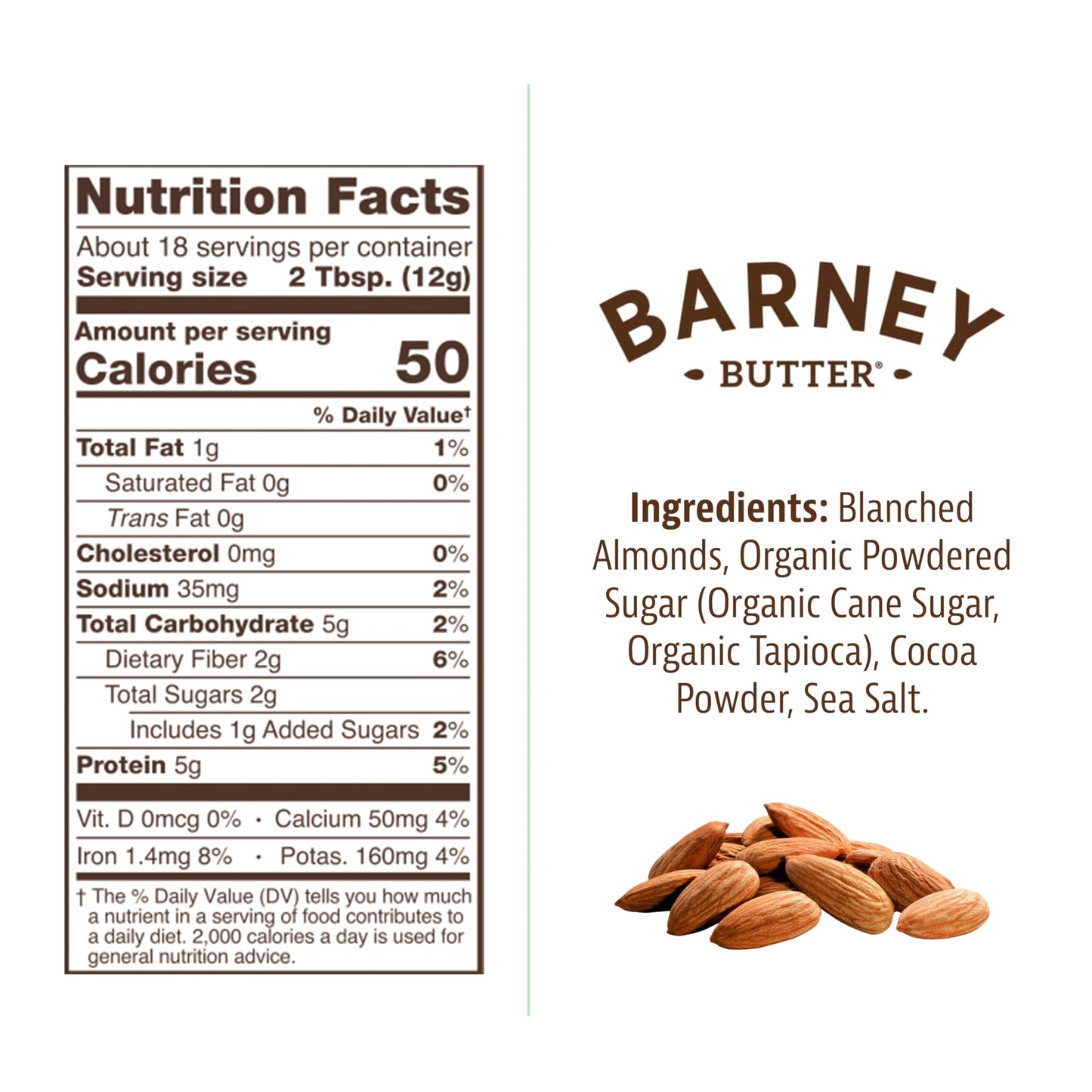 Barney Butter Powdered Almond Butter, Chocolate, 8 Ounce Jar, Non-Gmo, Gluten Free, Keto, Paleo, Vegan