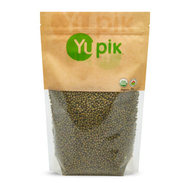 Yupik Organic Mung Beans, 2.2 lb (35.3 oz), USDA Certified, Kosher, Gluten-Free, Dried Legumes, Excellent Source of Protein & Fi