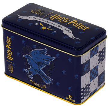 New English Teas Harry Potter Ravenclaw Crest Tea Caddy with 40 English Afternoon Teabags - Perfect Gift for Fans and Tea Lovers