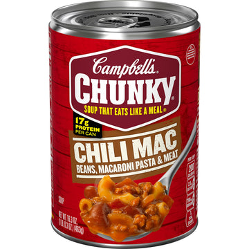 Campbell s Chunky Soup, Chili Mac, 16.3 Oz Can (Case of 8)