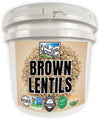Certified Glyphosate Residue Free Brown Lentils | 25 LBS | Food Storage Bucket | Non-GMO | Grown on Our Family Farm | Bulk