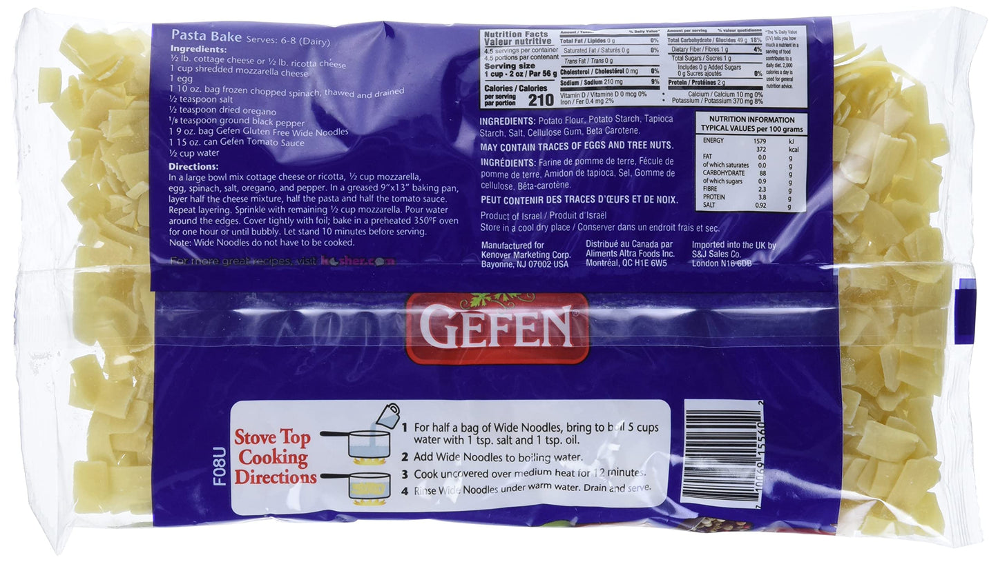 Gefen Gluten Free Wide Noodles, 9 oz