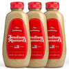 The Authentic Stadium Mustard - Classic Condiment for Hot Dogs & Hamburgers, Gluten Free, Sugar Free, Fat Free, 12oz (Pack of 3)