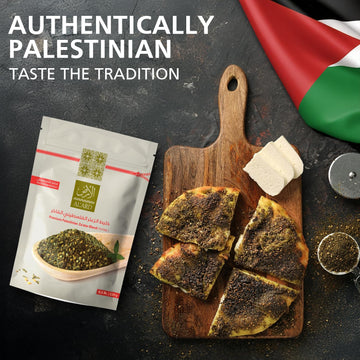 AlArd Premium Palestinian Zaatar Blend, Thyme & Sesame Seasoning, 8 Ounce (226 g)