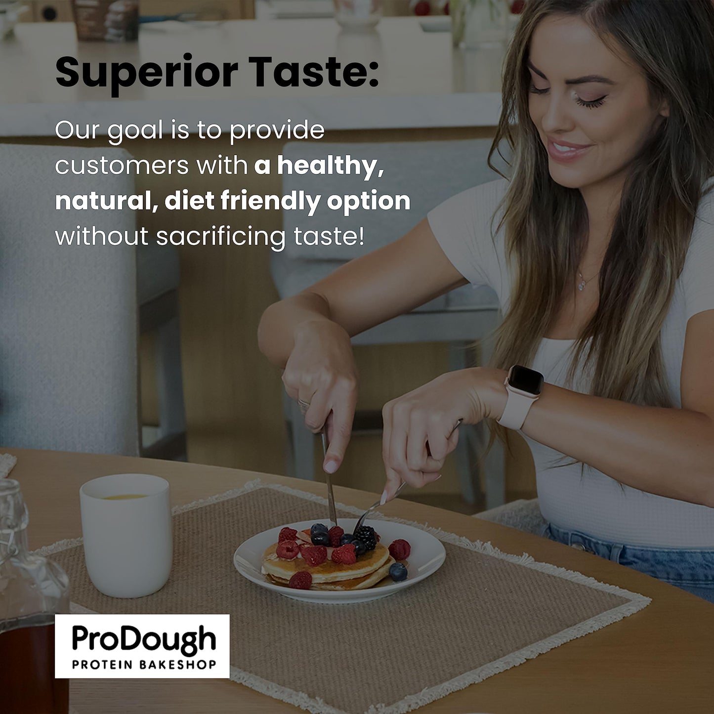 ProDough Buttermilk Pancake & Waffle Mix - Gluten Free, Low Carb, High Protein - 16 Ounce Pack