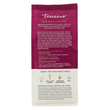 Teeccino Java Chicory Coffee Alternative, Medium Roast, Caffeine Free, 11 Ounce, Natural