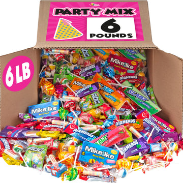 Candy Bulk - 6 POUNDS - Summer Camp Individually Wrapped Candies - Pinata Filler Mix - Big Box of Candy - Bulk Party Candy Varie