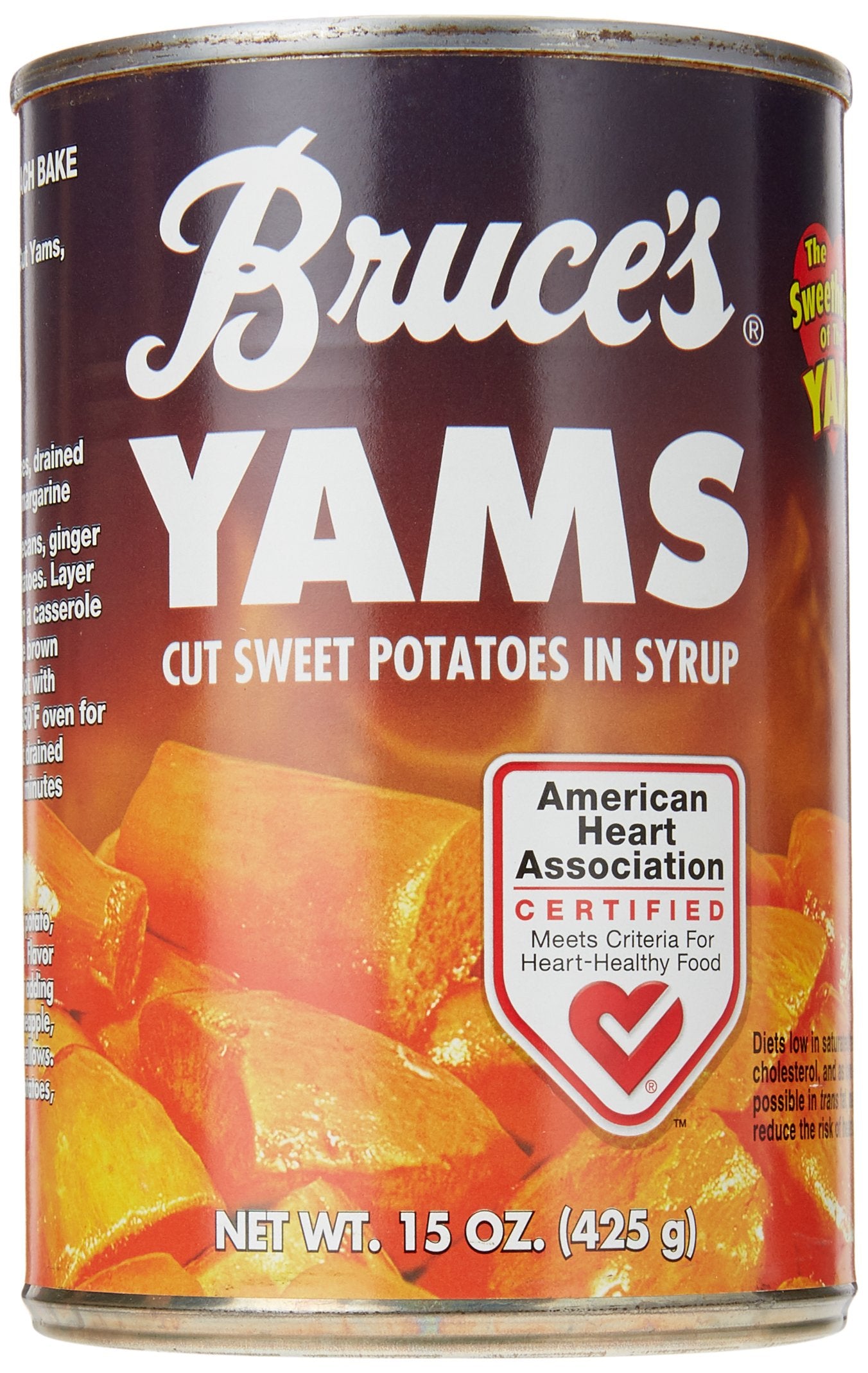 Bruces Yams Yams Cut Sweet Potatoes In Syrup, 15 oz