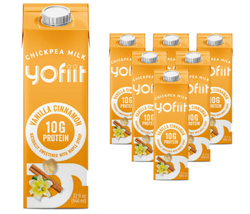 Yofiit Vanilla Cinnamon Plant Based Milk With Pea Protein And Flax - More Protein Than Almond Milk - Non Dairy Coffee Creamer, V