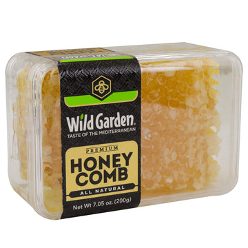 Wild Garden 100% Pure Raw Gourmet Honeycomb, 100% All-Natural, No Additives, No Preservatives, From The Turkish Mountains, 7.05