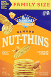 Blue Diamond Almonds Nut-Thins Gluten Free Cracker Crisps, Cheddar Cheese, Family Size, 7.7 Oz