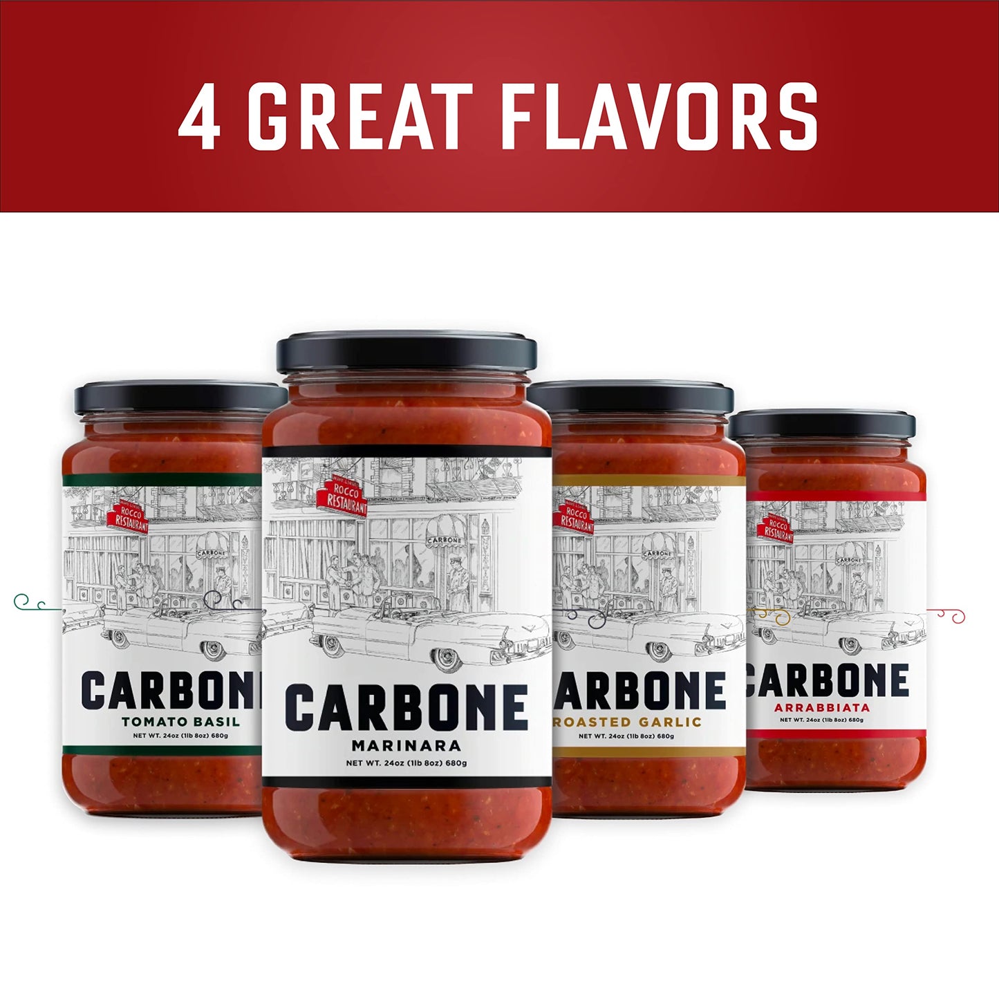 Carbone Arrabbiata Pasta Sauce | Tomato Sauce Made With Fresh & All-Natural Ingredients | Non Gmo, Vegan, Gluten Free, Low Carb Pasta Sauce, 24 Fl Oz (Pack Of 2)