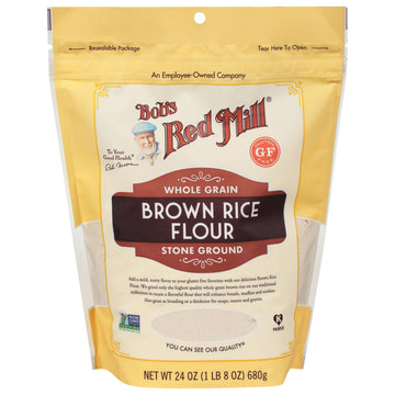Bob s Red Mill Brown Rice Flour, 24oz (Pack of 4) - Non GMO, Whole Grain, Vegan, Kosher