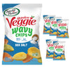 Sensible Portions Veggie Wavy Chips, Sea Salt Flavor, Gluten-Free Chips, 7 Ounce Bag, 6-Pack
