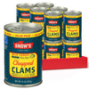Snow s Wild Caught Chopped Clams Canned, 15 oz Can (Pack of 12) - Served in Clam Juice - 4g Protein Per Serving - Gluten Free,