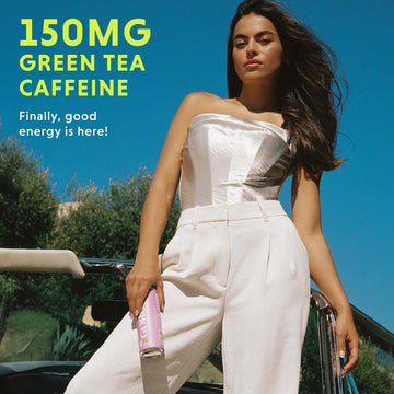 GORGIE Sugar Free Natural Energy Drinks, Wild Berry, 12 Pack, Vegan, Low Calorie, 150mg Caffeine