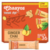 Chaayos Instant Tea Premix - Ginger Flavour - Low Sugar (36 Sachets) | Instant Tea | Tea Premix | Ginger Tea | Ginger Chai | Ass