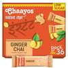 Chaayos Instant Tea Premix - Ginger Flavour - Low Sugar (36 Sachets) | Instant Tea | Tea Premix | Ginger Tea | Ginger Chai | Ass
