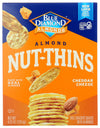 Blue Diamond Gluten Free Almond Nut-Thins Cracker Crisps, Cheddar Cheese, 4.25 Ounce