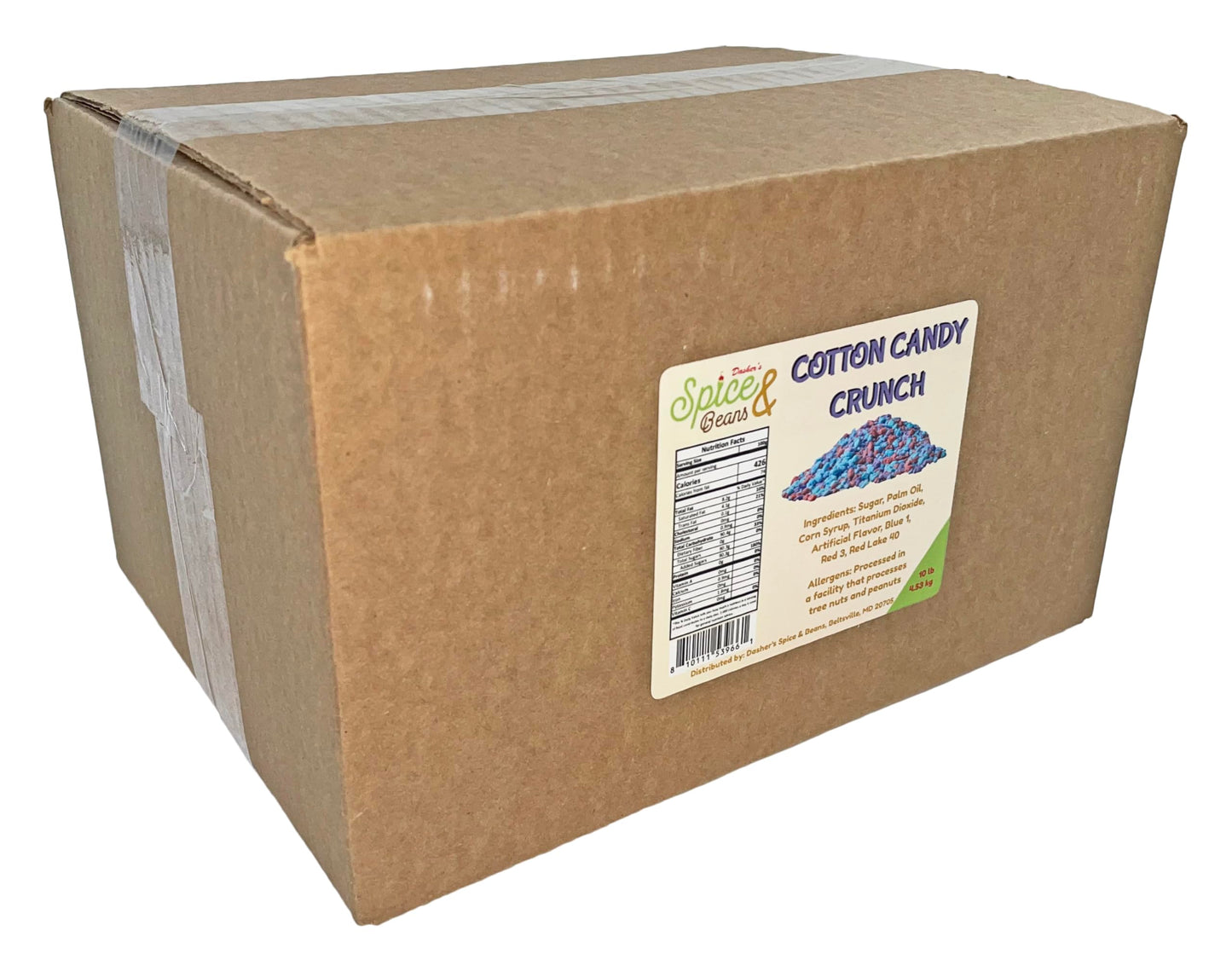 Cotton Candy Crunch | Ice Cream Topping & Cake Decoration | By Dasher'S Spice & Beans | 10 Lb