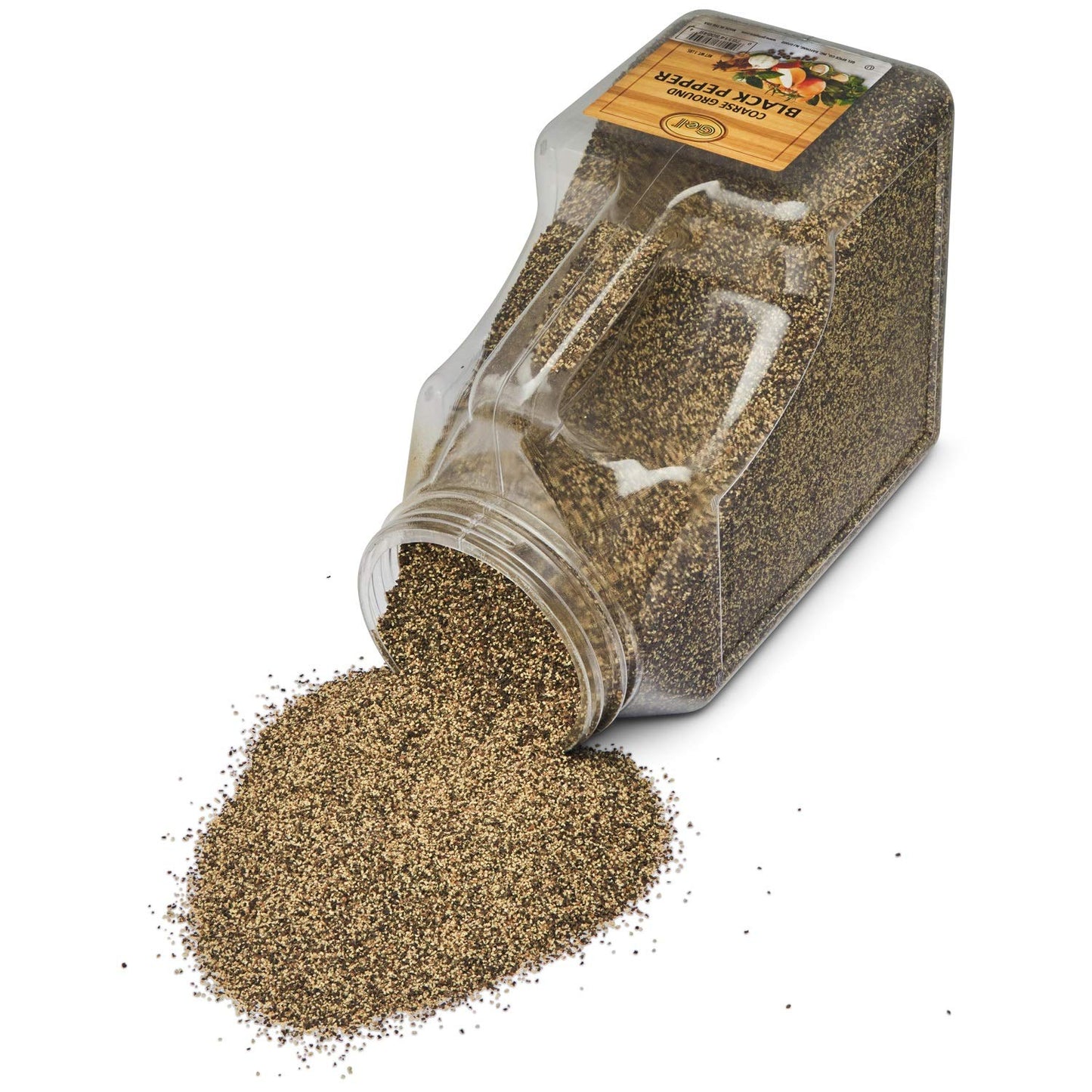 Gel Spice Coarse Ground Black Pepper 18-24 Mesh - Food Service Size - 5 Lbs