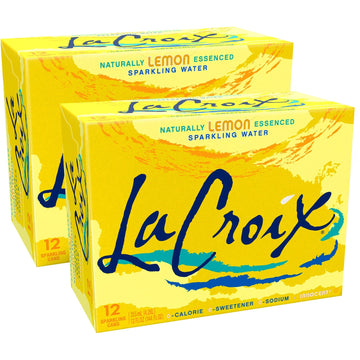 Lacroix 21239 Sparkling Water, Lemon, 12 Oz Can, 24/Carton