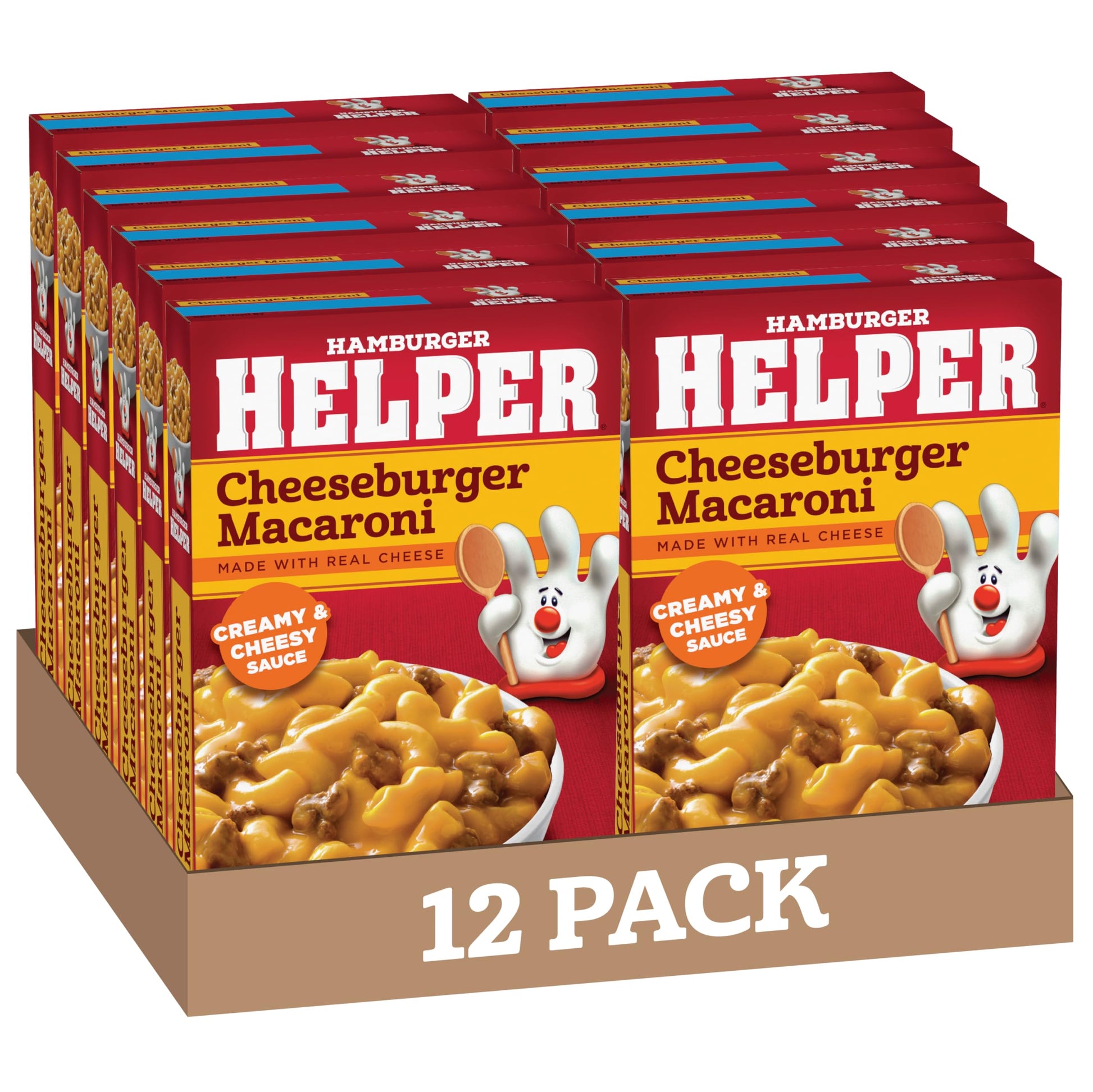 Hamburger Helper Cheeseburger Macaroni, 6.6 Ounces, 12 Per Case.