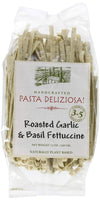 Pasta Deliziosa! Handcrafted Pasta, Roasted Garlic & Basil Fettuccine, 12 Ounce