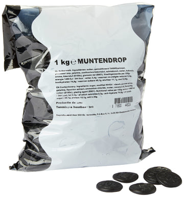 Licorice In Kilobag - K&H Munten Drop (Kraepelien & Holm Coin Licorice / Liquorice) (2.3-Lb)