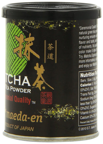 Maeda-En Matcha Ceremonial Quality Green Tea Powder, 1-Ounce