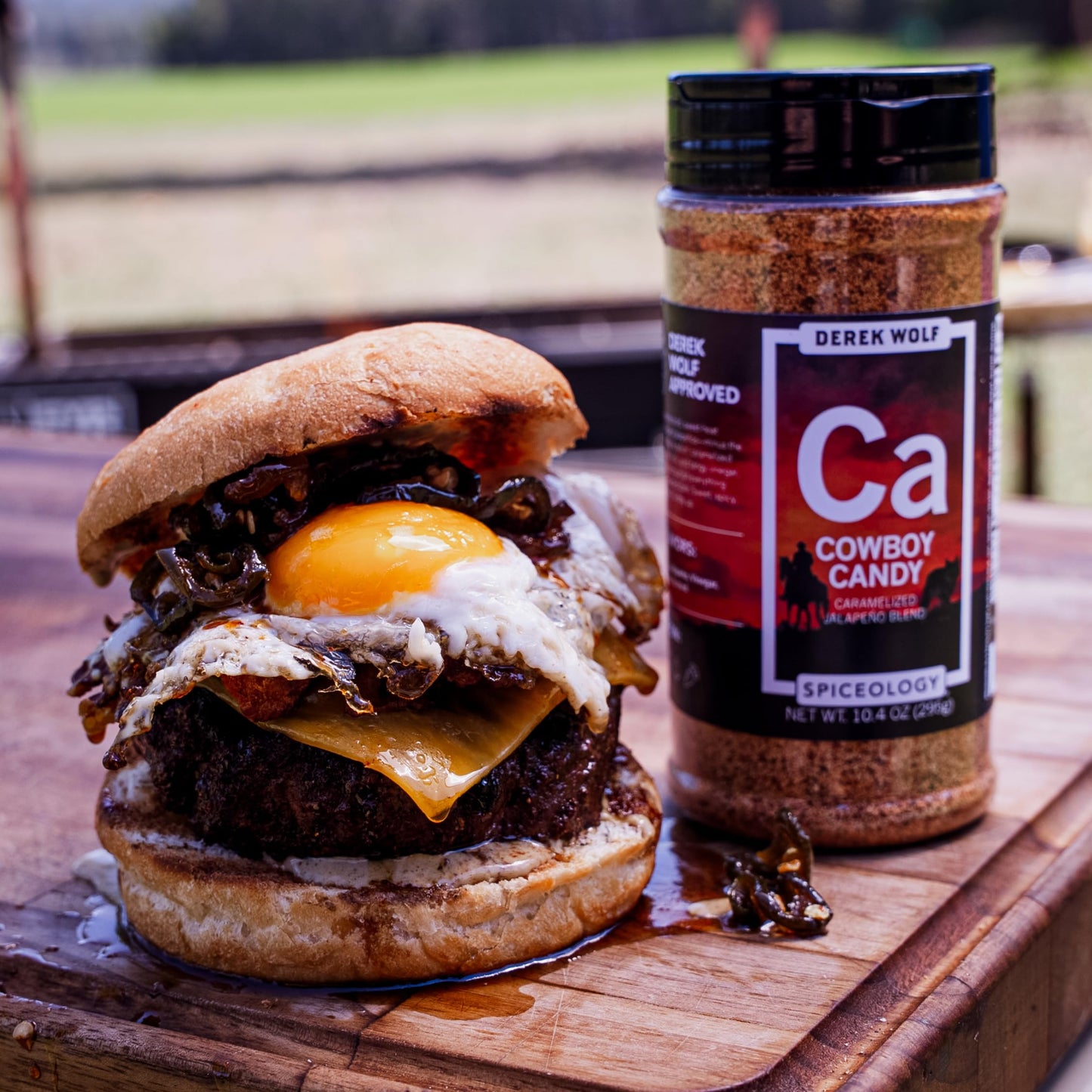 Spiceology - Derek Wolf Cowboy Candy Seasoning - Sweet & Spicy Jalapeo Spice Blend - Gourmet Rub for Grilling smoky aroma BBQ Meat & Veggies - Freshly Ground - 10.4 oz